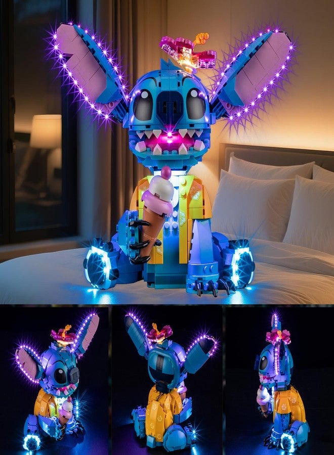 YEABRICKS Upgraded Version LED Light for Lego 43249 Disney Stitch Building Blocks Model (Building Set NOT Included) - Image 4